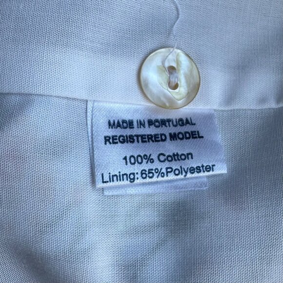 OSCAR DE LA RENTA Floral Dress Girls 5 Cotton Ruffle Neck Spring Summer Flowers - Picture 8 of 8